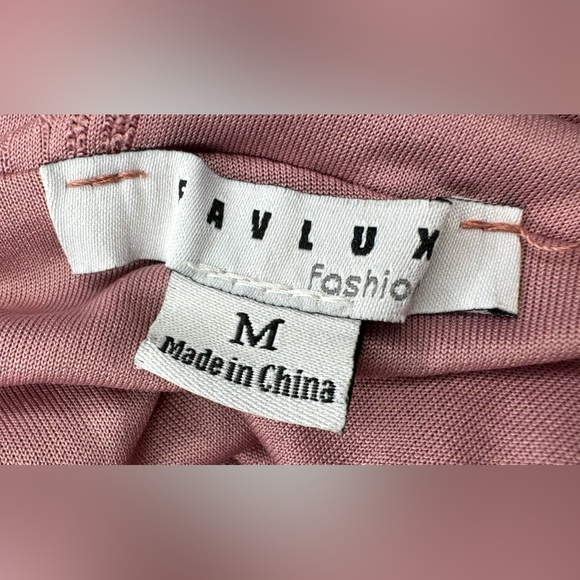 FAVLUX Brand Dusty Pink Scoop Neck Romper Dress w/Criss-Cross Back - Picture 14 of 16